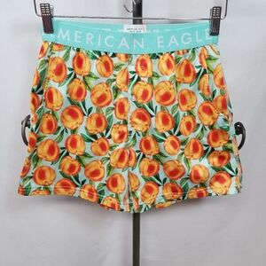 American Eagle Outfitters Peach Patterned Men's Lounge Shorts